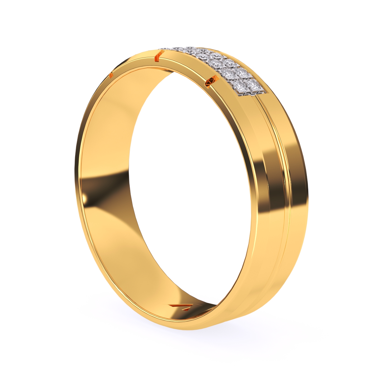 Round Diamond Two Row Diamond Ring For Her